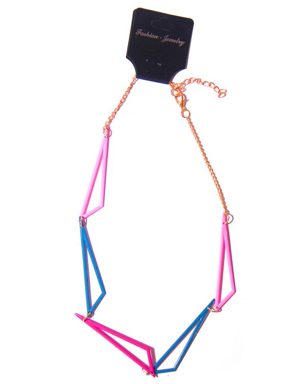 Geomatric Necklace -Pink