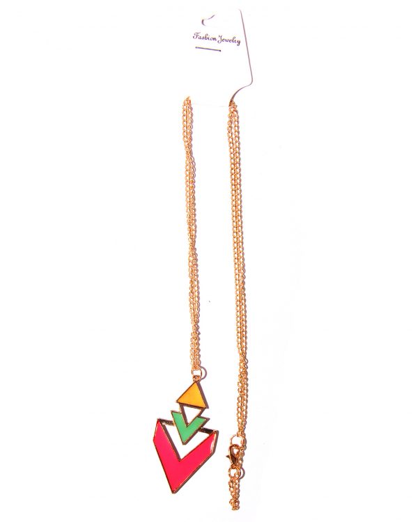 Geomatric long necklace