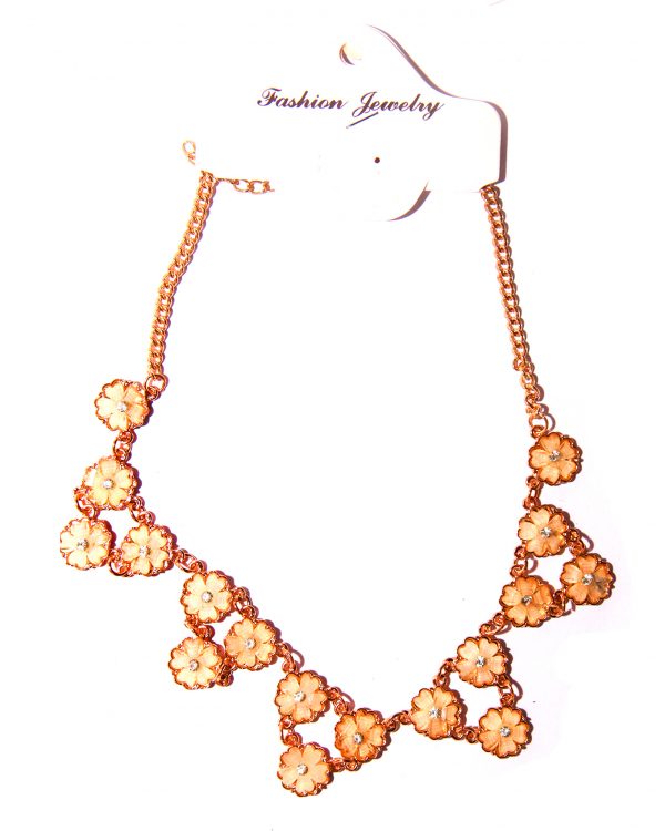 Gold plated necklace Orange