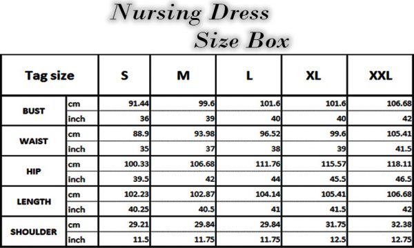 Nursing Dress - Black and GREY L
