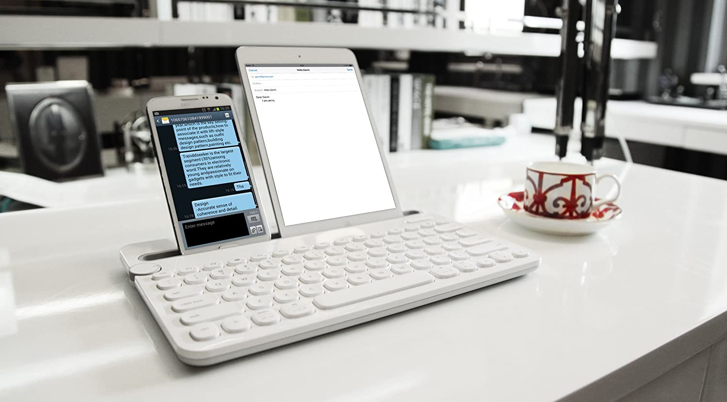 Logitech Keyboard-K480-Multi-Device-White – Geeky.lk
