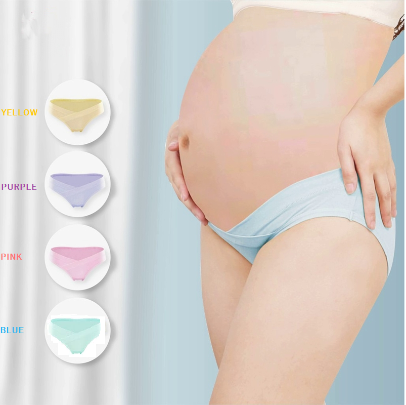 Low waistFront V-Shaped Maternity Underwear/Under Pant/ Panties For –  Pregnant women(XXL/XL/L/M) –