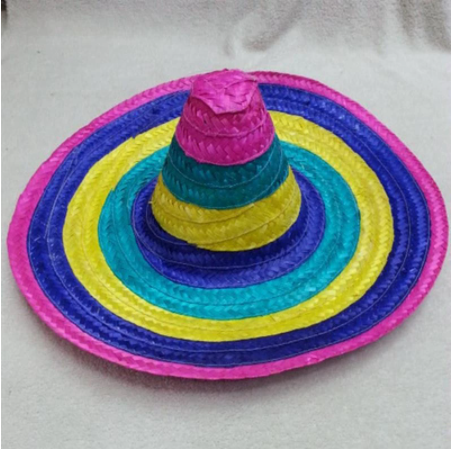 Carnival Sombrero Men Women Mexican Natural Straw Wide Party Sun Hats ...
